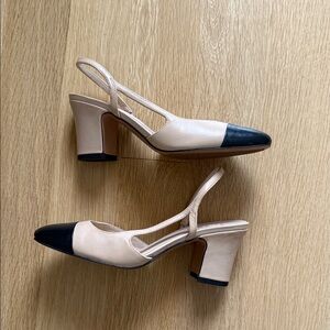 Franco Sarto Cap Toe Slingback Heels